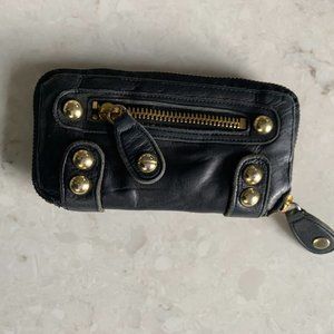 Black Leather Linea Pelle Wallet